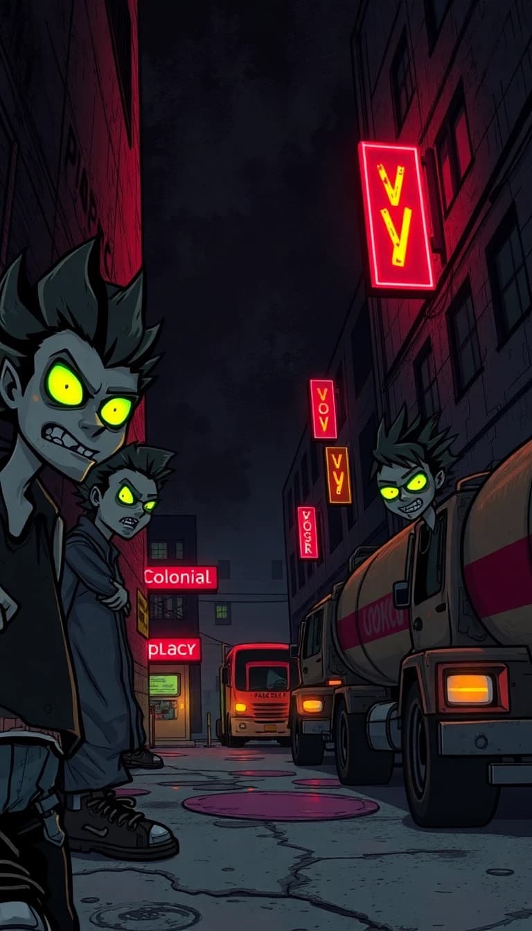 Neon Punk AI-generated video example by ViralPilot